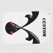 Serviette De Golf Cute Bunny Boxer Lapin (Horizontal)