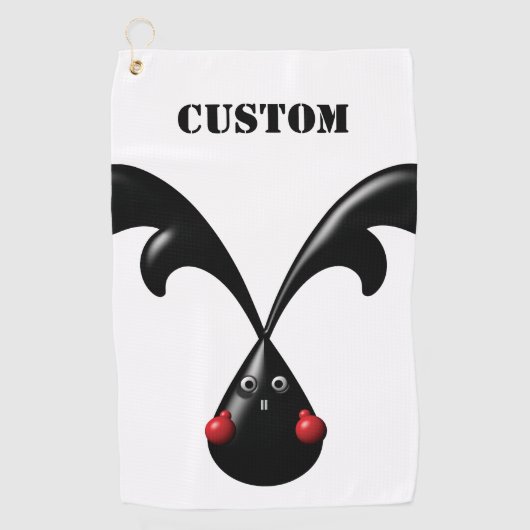 Serviette De Golf Cute Bunny Boxer Lapin (Devant)