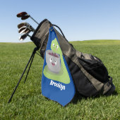 Serviette De Golf Cute cake mixer cuisine appareil dessin animé (Vert)