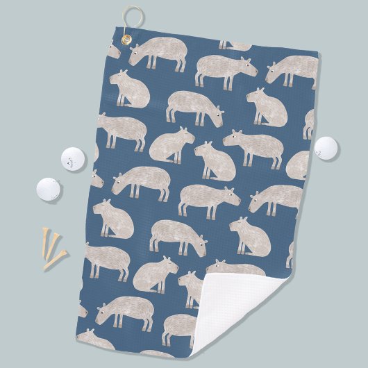 Serviette De Golf Cute Capybara