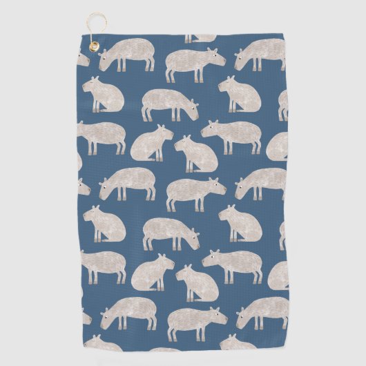 Serviette De Golf Cute Capybara (Devant)