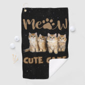 Serviette De Golf Cute Cats Golf Serviette (En situation)