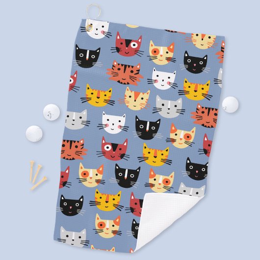Serviette De Golf Cute chat