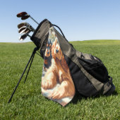 Serviette De Golf Cute Cocker Peinture Espagnole (Vert)