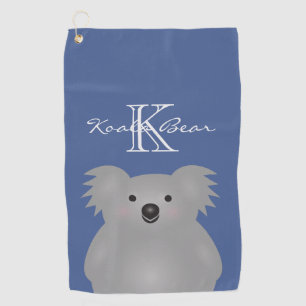 Serviette De Golf Cute Cudely Australia Baby Koala Oear Monogramme