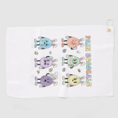 Serviette De Golf Cute Eggs Pain Scale Nurse Triage ICU Assessment E (Horizontal)