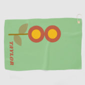 Serviette De Golf Cute florale Vintage moderne (Horizontal)