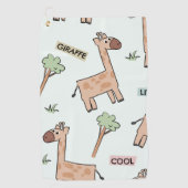 Serviette De Golf Cute Giraffe Motif sans couture (Devant)