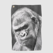 SERVIETTE DE GOLF CUTE GORILLA (Devant)