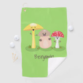 Serviette De Golf Cute kawaii champignon champignon toadstool (En situation)