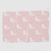 Serviette De Golf Cute llama seamless (Horizontal)