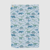 Serviette De Golf Cute Motif de dinosaure bleu préhistorique (Devant)