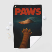 Serviette De Golf Cute Orange Tabby vs Human Foot  (En situation)