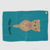 Serviette De Golf Cute Otter (Horizontal)