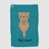 Serviette De Golf Cute Otter (Devant)