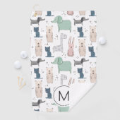 Serviette De Golf Cute Pastel Baby Motif animal (En situation)