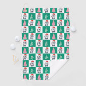 Serviette De Golf Cute Penguin Père Noël Joyeuse fête de Noël (En situation)
