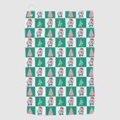 Serviette De Golf Cute Penguin Père Noël Joyeuse fête de Noël (Devant)