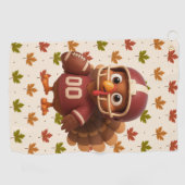 Serviette De Golf Cute Thanksgiving day football turkey (Horizontal)