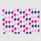 Serviette De Golf Cute Whales, Pattern of Whales, Sea Animals (Horizontal)