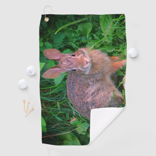 Serviette De Golf Cute Wild Brown Rabbit Faune (En situation)