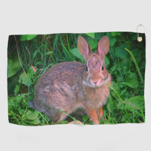 Serviette De Golf Cute Wild Brown Rabbit Faune