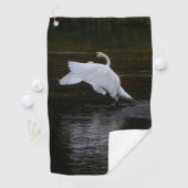 Serviette De Golf Cygne trompette (En situation)