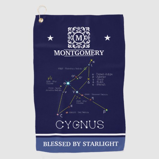 Serviette De Golf Cygnus de constellation de l'hémisphère nord (Devant)