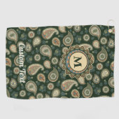 Serviette de golf Cypress Paisley Motif (Horizontal)