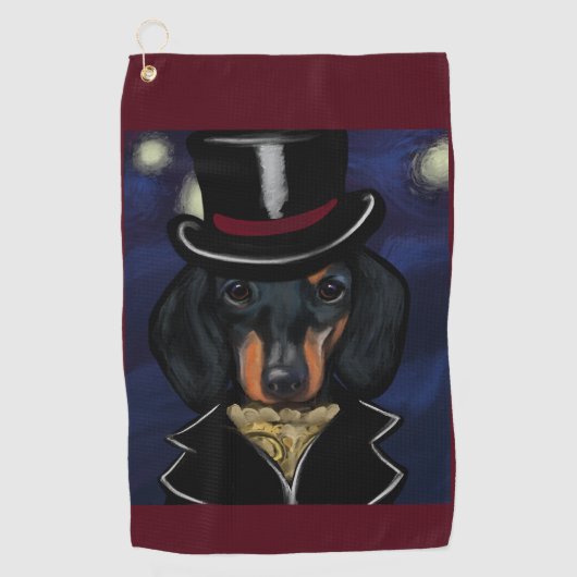 SERVIETTE DE GOLF DACHSHING (Devant)