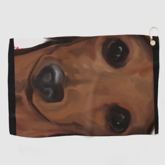 SERVIETTE DE GOLF DACHSHING (Horizontal)