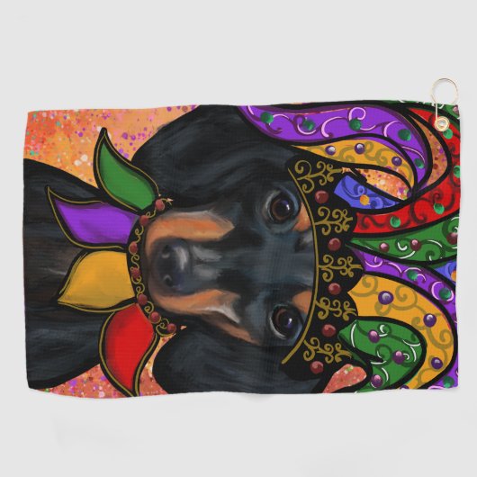 SERVIETTE DE GOLF DACHSHING (Horizontal)