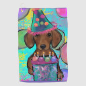 Serviette De Golf Dachshund (Devant)