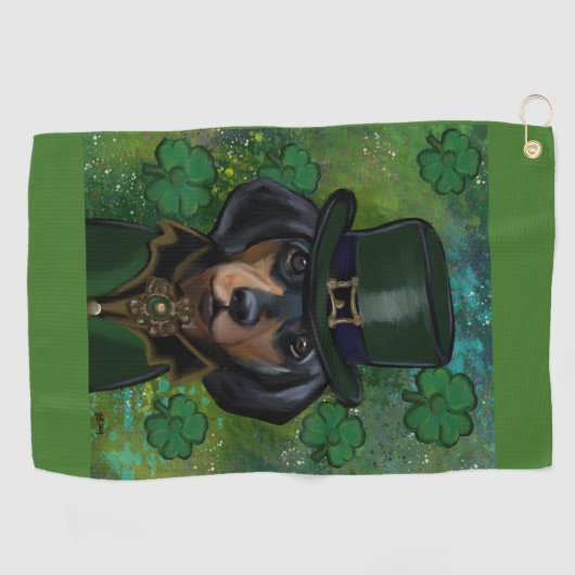 Serviette De Golf Dachshund (Horizontal)