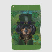 Serviette De Golf Dachshund (Devant)