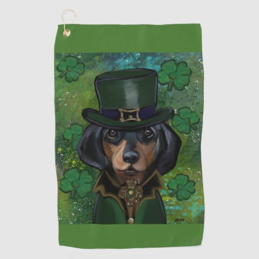 Serviette De Golf Dachshund (Devant)