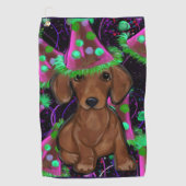 Serviette De Golf Dachshund (Devant)