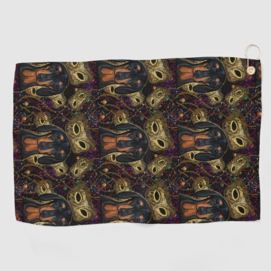 Serviette De Golf Dachshund (Horizontal)