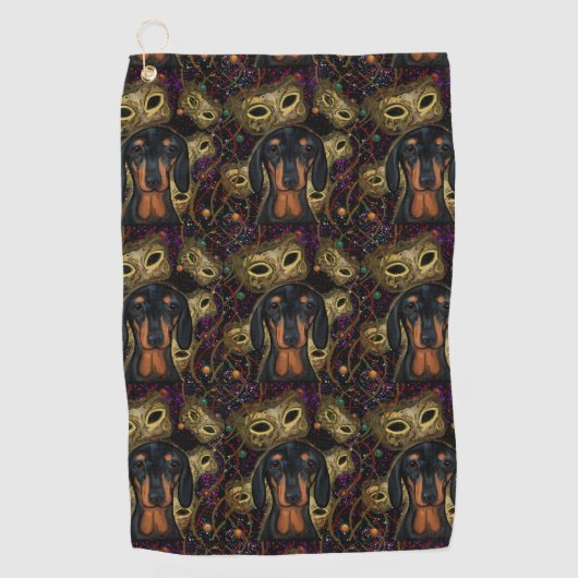Serviette De Golf Dachshund (Devant)