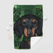 SERVIETTE DE GOLF DACHSHUND (En situation)