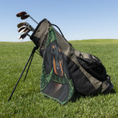 SERVIETTE DE GOLF DACHSHUND (Vert)