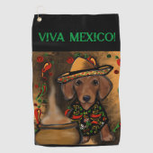Serviette De Golf Dachshund (Devant)