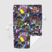 Serviette De Golf Dachshund Cartoons (En situation)