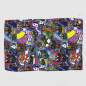 Serviette De Golf Dachshund Cartoons (Horizontal)