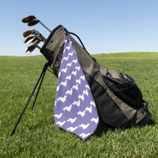 Serviette De Golf Dachshund Purple Golf Towne Wiener Chien Golfer Ca