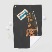 Serviette De Golf Dachshund Vous Êtes Super (En situation)