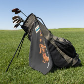 Serviette De Golf Dachshund Vous Êtes Super (Vert)