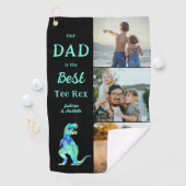 Serviette De Golf Dad is the Best Tee Rex 3 Photo Funny (En situation)