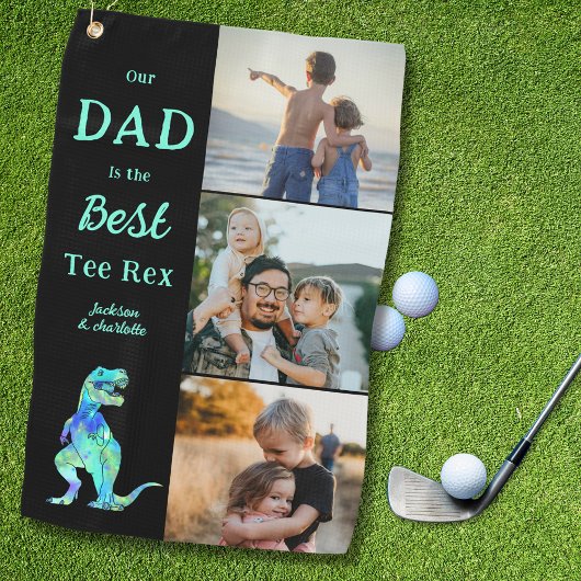 Serviette De Golf Dad is the Best Tee Rex 3 Photo Funny