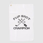 Serviette De Golf DAD Monogram Drôle Flip Shot Champion Golf Serviet (Devant)